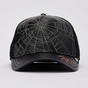 Goorin Bros Black SPIDER WEBS Limited Edition Trucker Hat. Limited Edition NWT